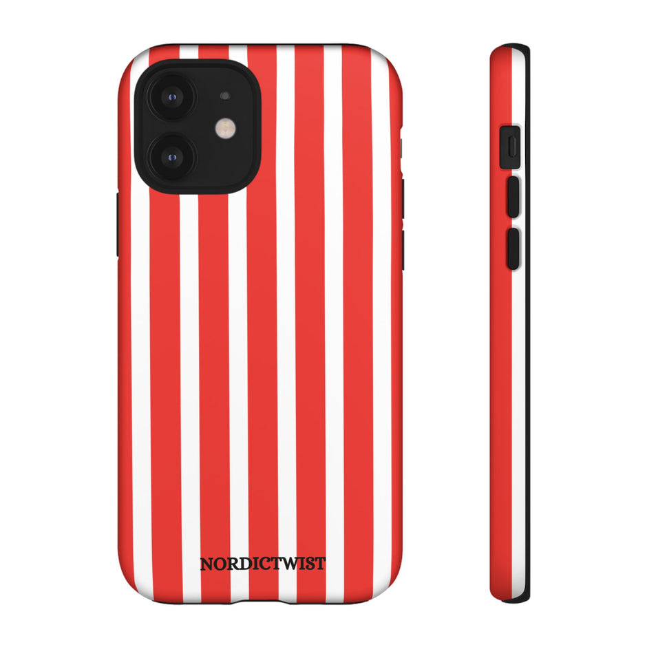 Red Striped Phone Case - Tough Cases for Stylish Protection