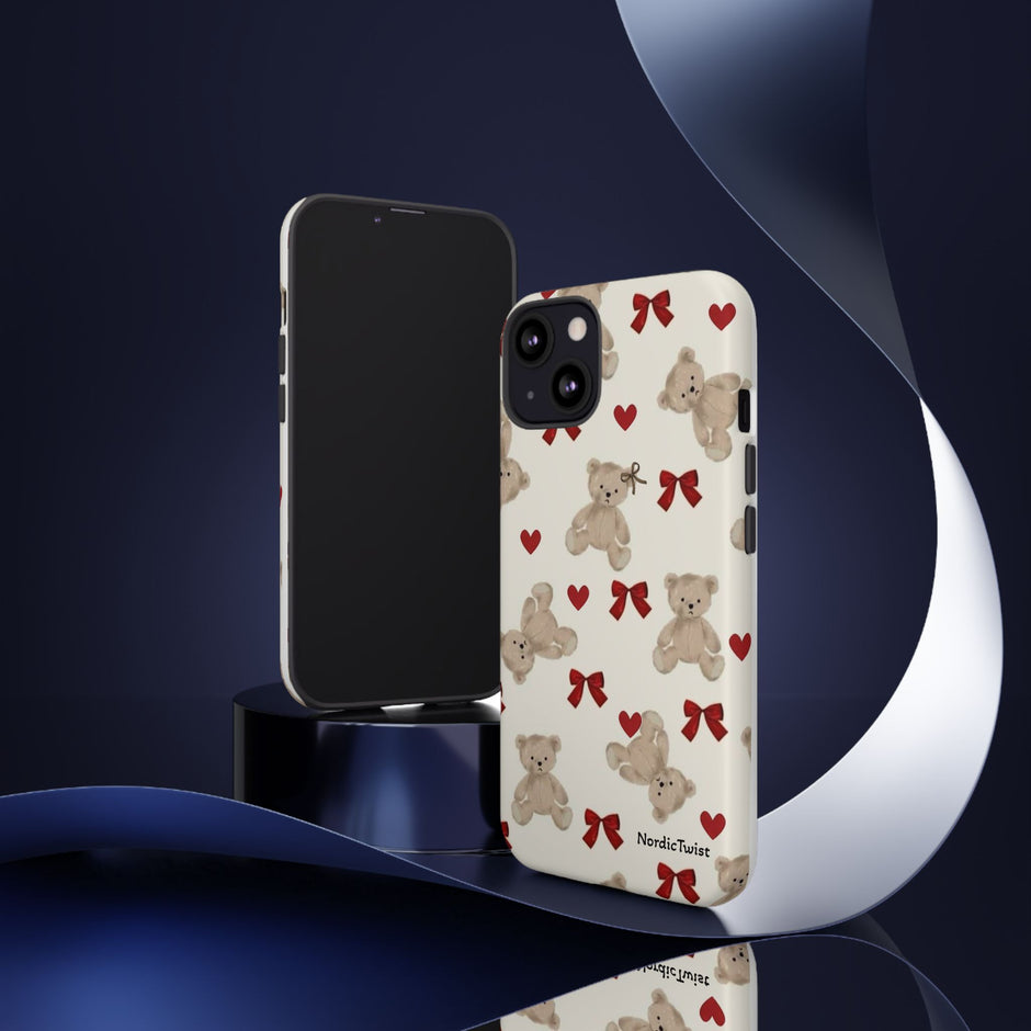 Teddy Bear Hearts Phone Case