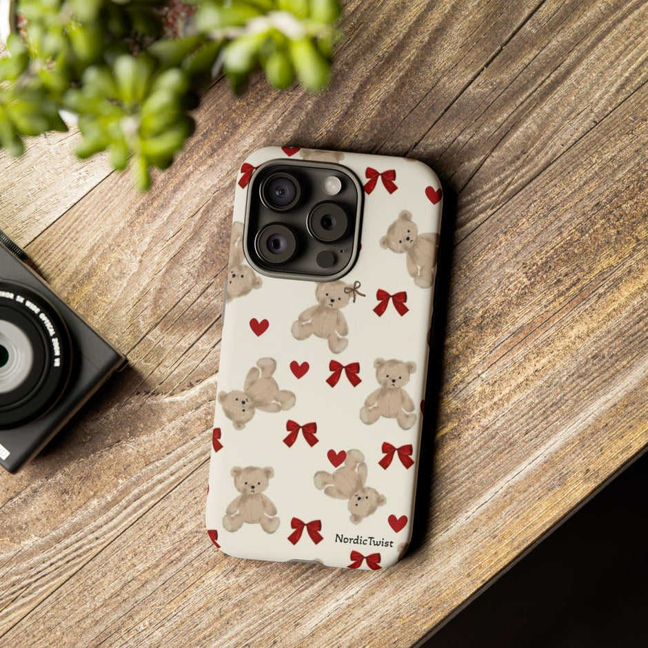 Teddy Bear Hearts Phone Case