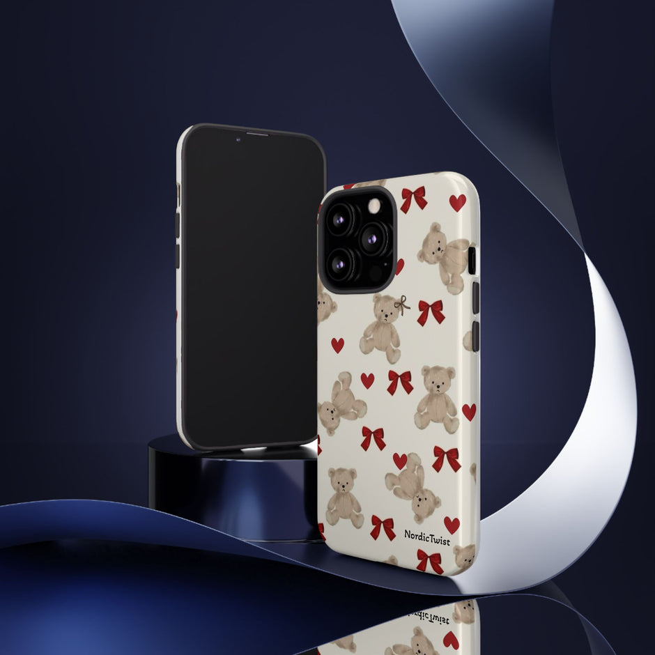 Teddy Bear Hearts Phone Case
