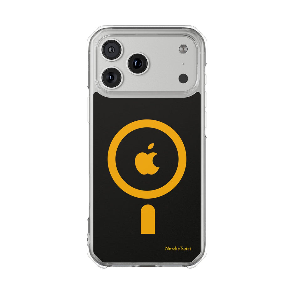 MagSafe Clear Phone Case – Yellow Ring