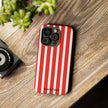 Red Striped Phone Case - Tough Cases for Stylish Protection