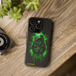 Tough Phone Case – Green Grim Reaper Skull Gothic Design