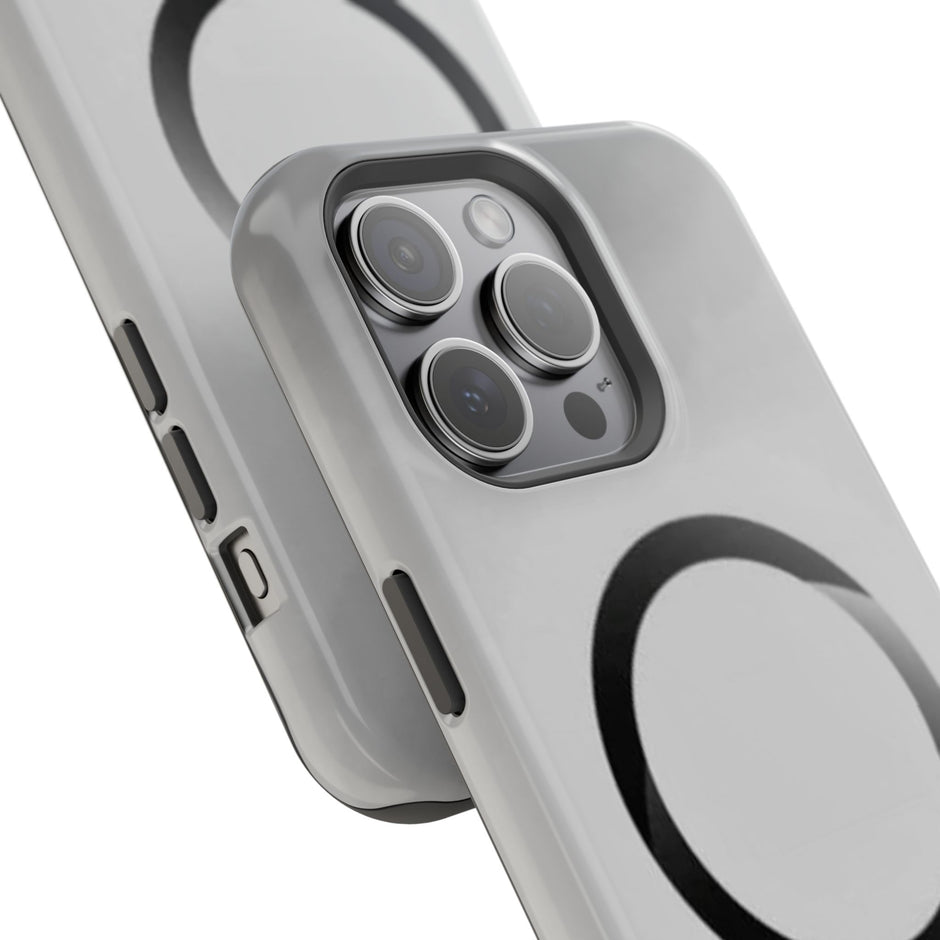 MagSafe Mobilskal – Grå Ringdesign