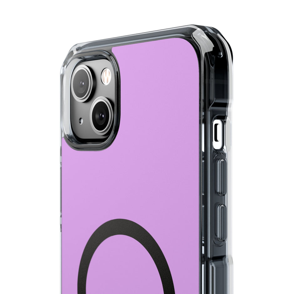 Clear Magnetic Phone Case Minimal Purple
