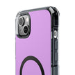Clear Magnetic Phone Case Minimal Purple
