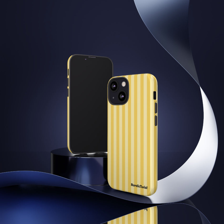 Yellow Stripe Tough Phone Case