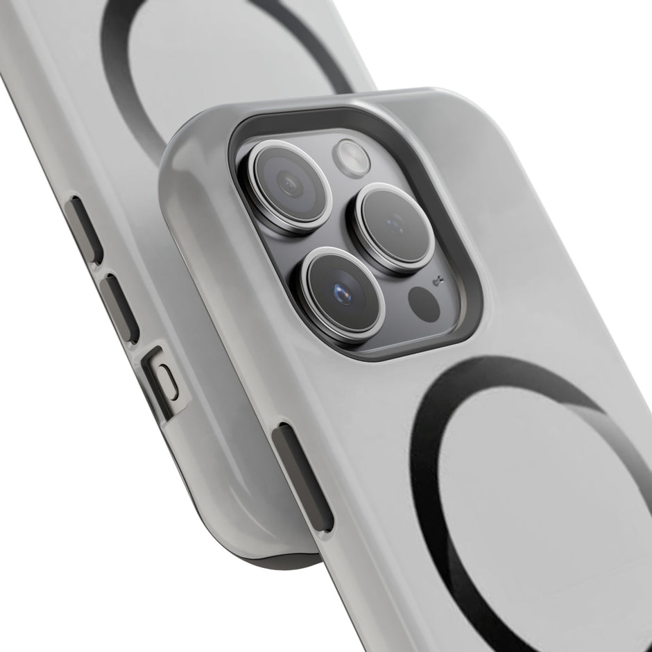 MagSafe Mobilskal – Grå Ringdesign