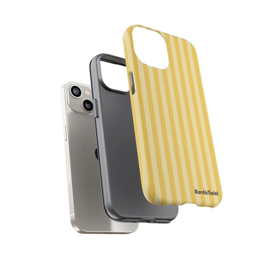 Yellow Stripe Tough Phone Case