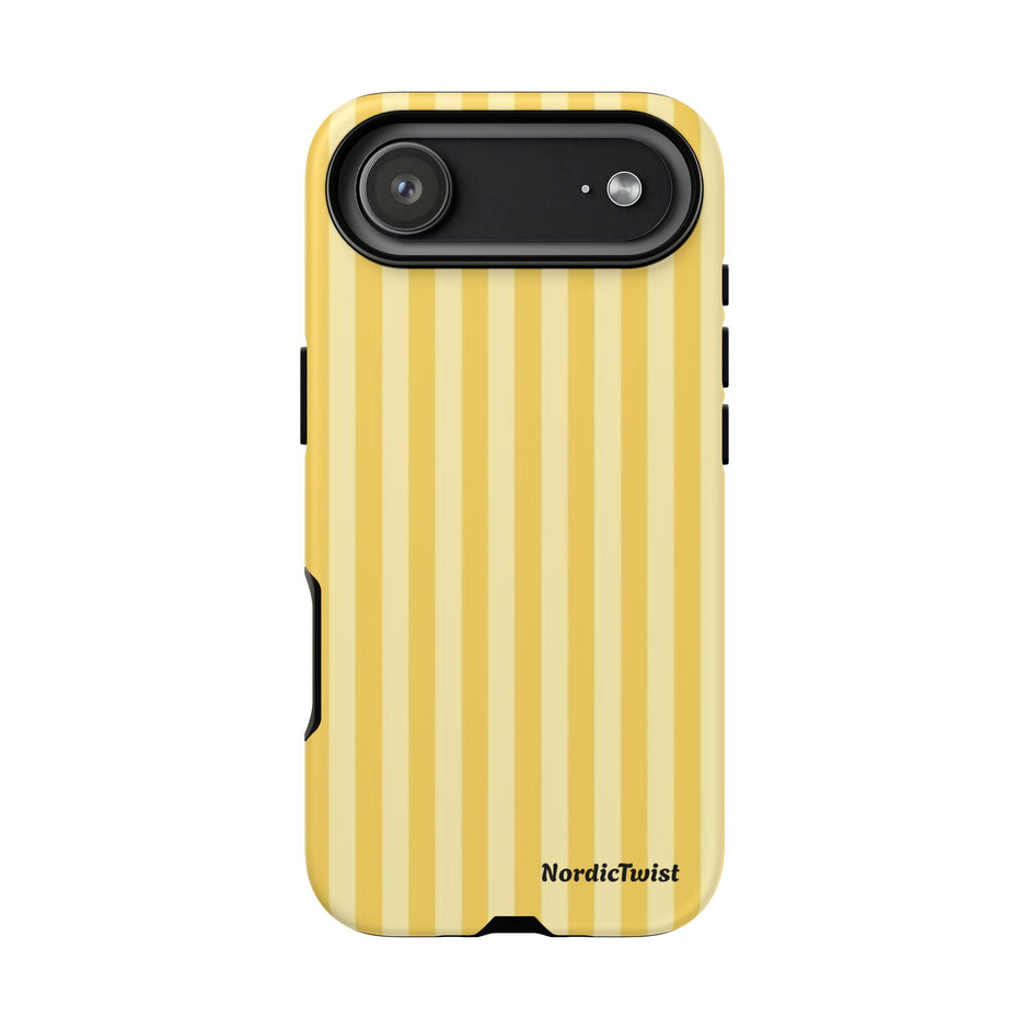 Yellow Stripe Tough Phone Case