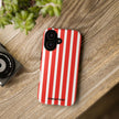 Red Striped Phone Case - Tough Cases for Stylish Protection