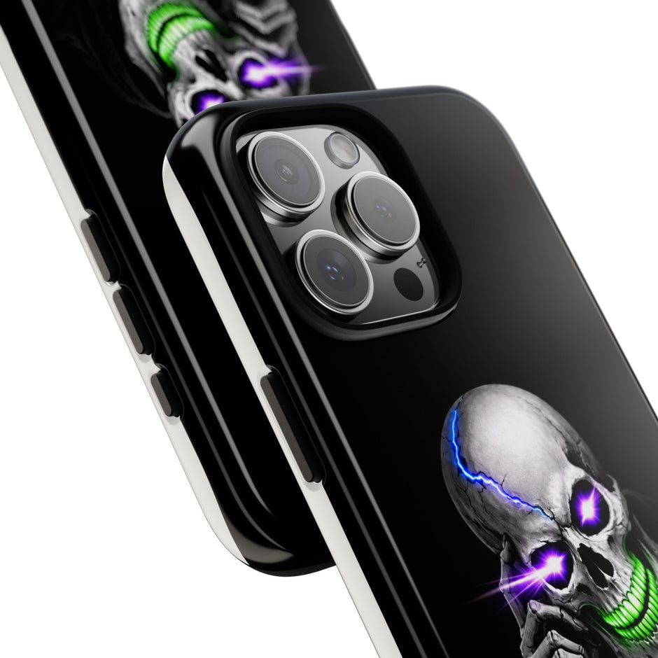 Neon Skull Tough Phone Case