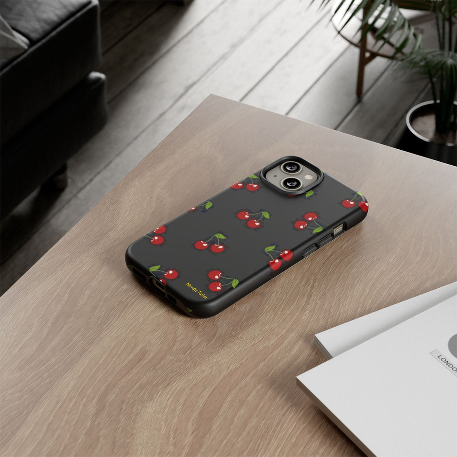 Cherry Pattern Tough Phone Case