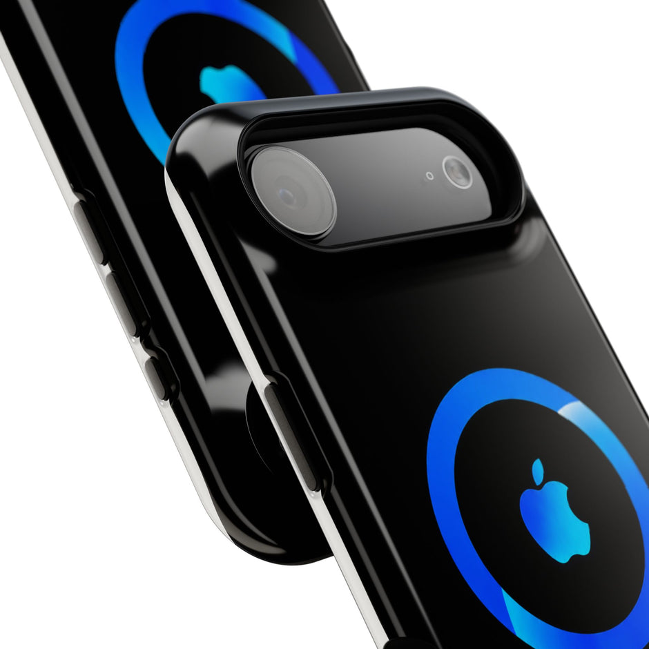 Stöttåligt MagSafe iPhone-skal – Blå Ring