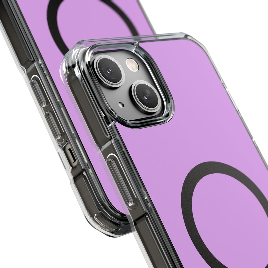 Clear Magnetic Phone Case Minimal Purple