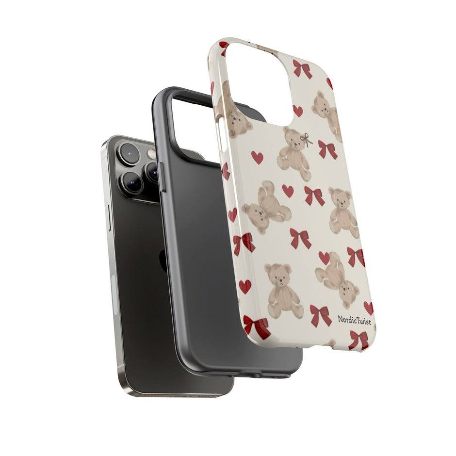 Teddy Bear Hearts Phone Case