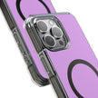 Clear Magnetic Phone Case Minimal Purple