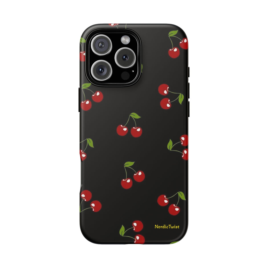 Cherry Pattern Tough Phone Case