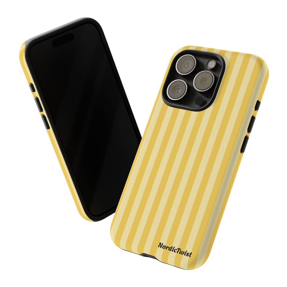 Yellow Stripe Tough Phone Case
