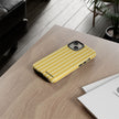Yellow Stripe Tough Phone Case