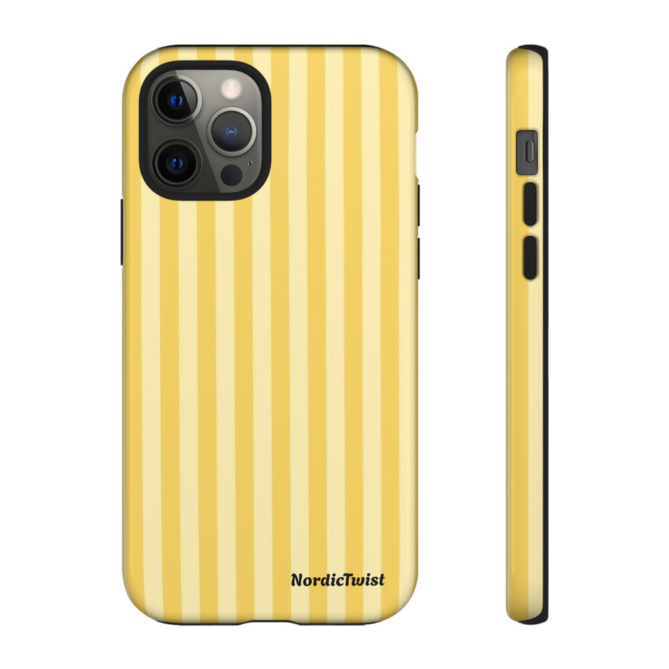 Yellow Stripe Tough Phone Case