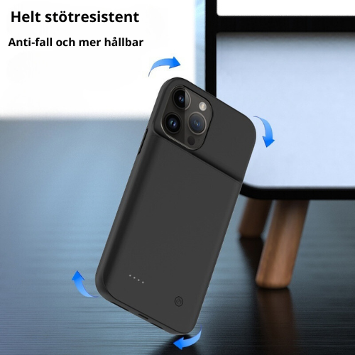 Mjukt bakskal med splint och trådlös powerbank för mobiltelefon