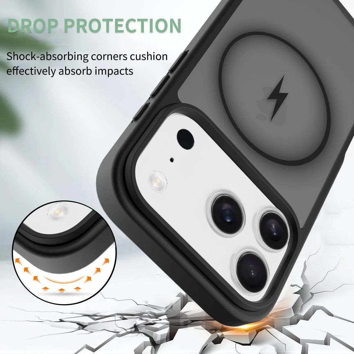 Magnetic Case For iPhone 17 Air 15 14 13 12 11 16 Pro Max Plus For Magsafe Wireless Charging Matte Translucent Hard Armor Cover