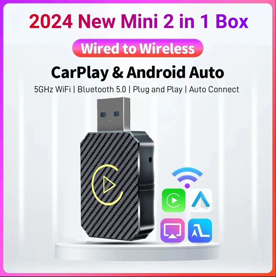 Trådlös CarPlay &amp; Android Auto Adapter