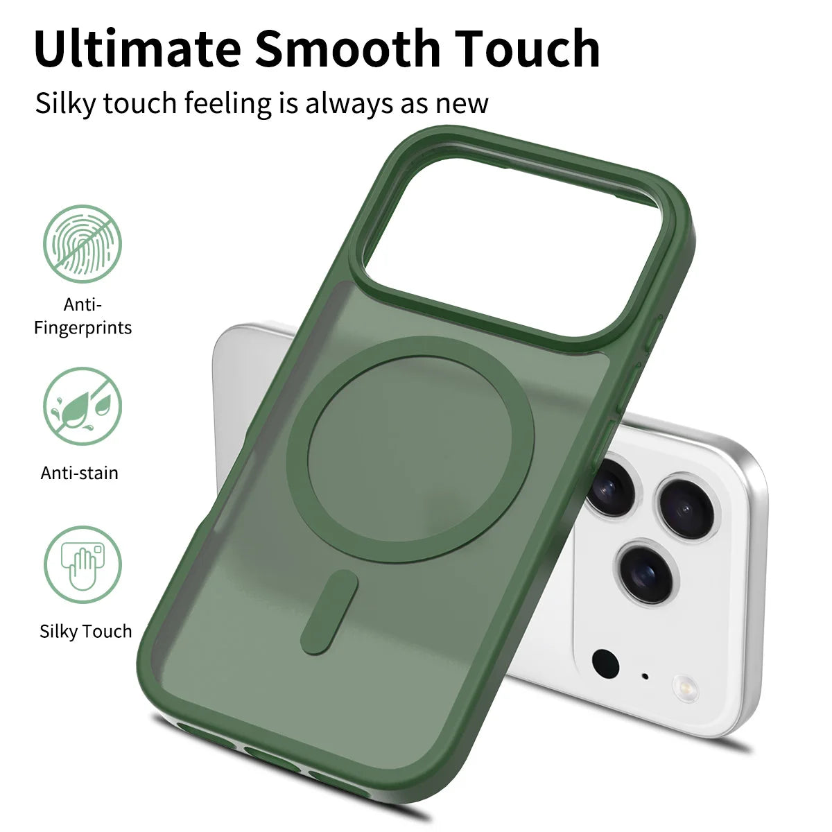 Magnetic Case For iPhone 17 Air 15 14 13 12 11 16 Pro Max Plus For Magsafe Wireless Charging Matte Translucent Hard Armor Cover