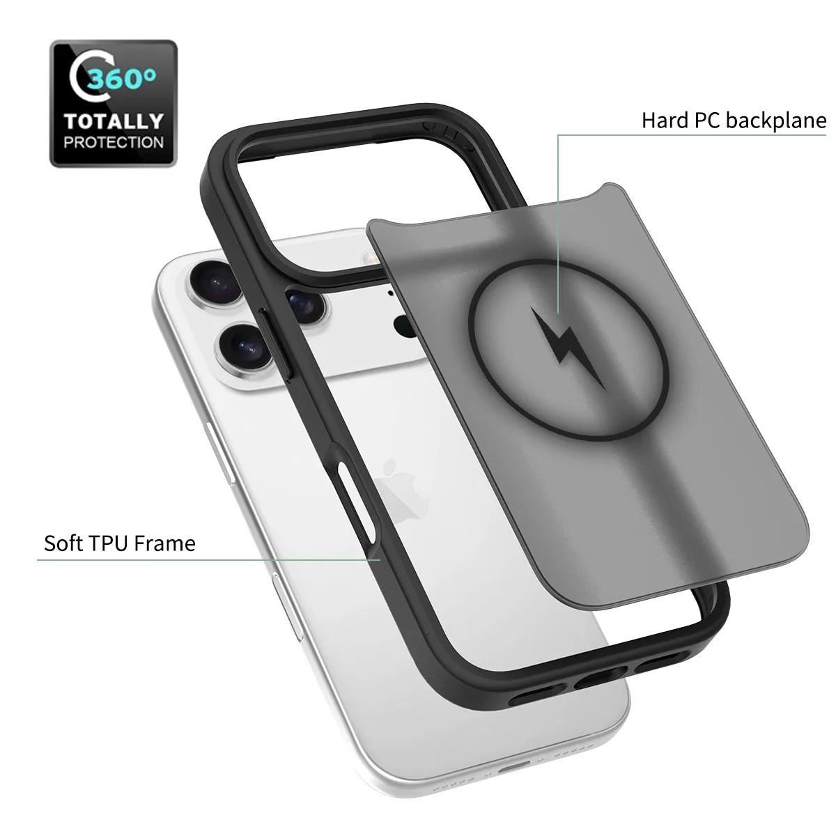 Magnetic Case For iPhone 17 Air 15 14 13 12 11 16 Pro Max Plus For Magsafe Wireless Charging Matte Translucent Hard Armor Cover