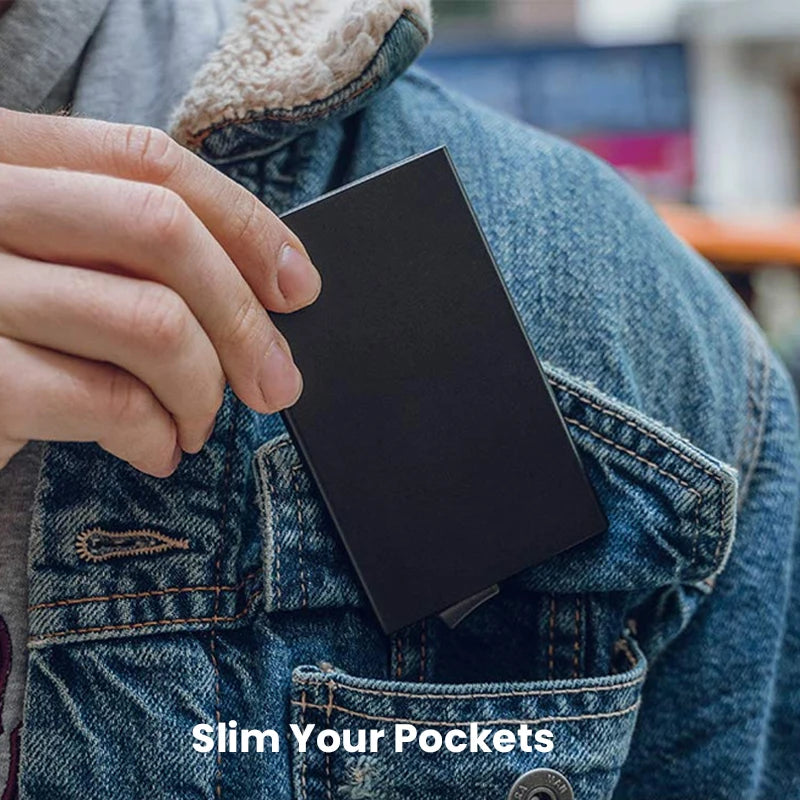 Minimalistisk Aluminiumplånbok – Säker &amp; Smidig
