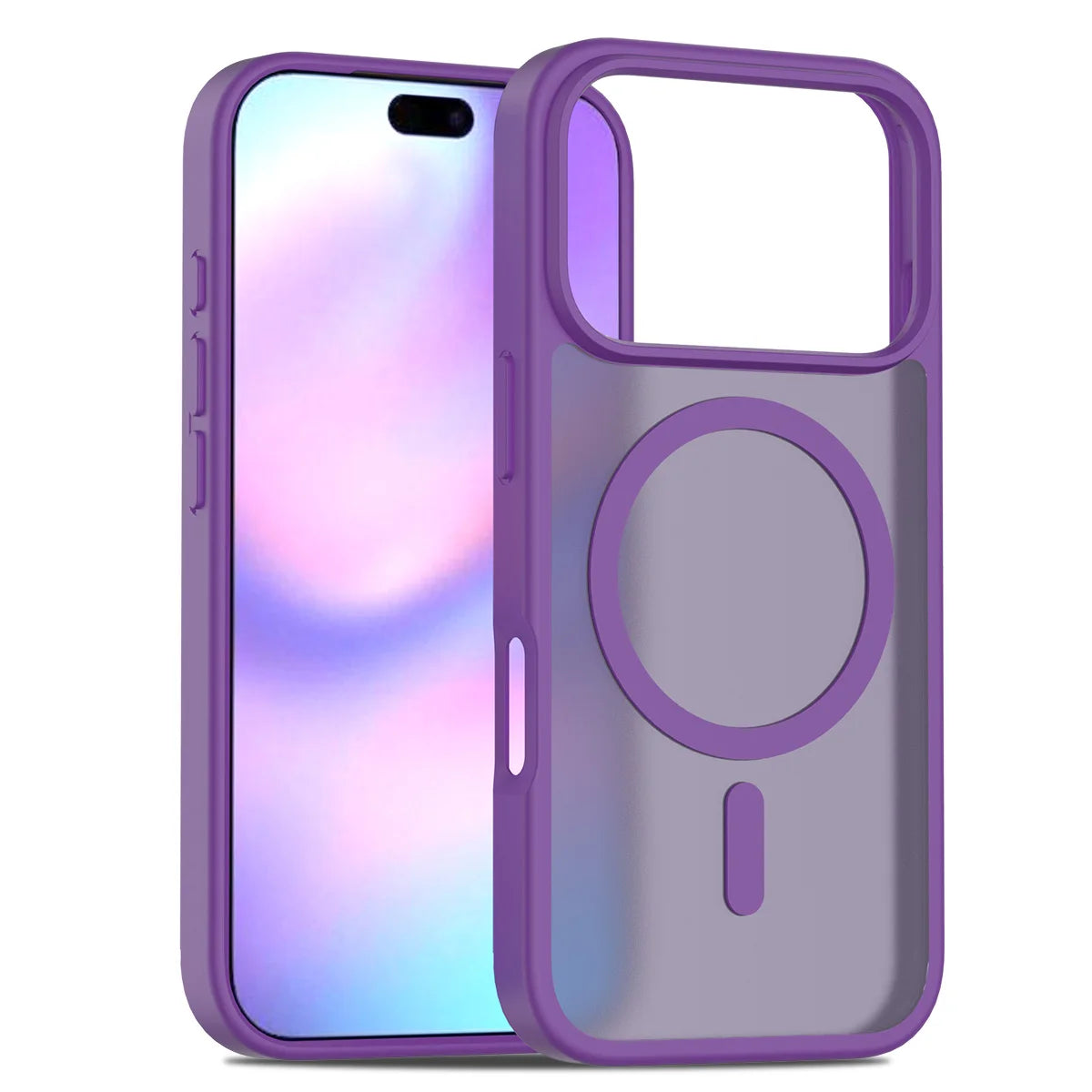 Magnetic Case For iPhone 17 Air 15 14 13 12 11 16 Pro Max Plus For Magsafe Wireless Charging Matte Translucent Hard Armor Cover