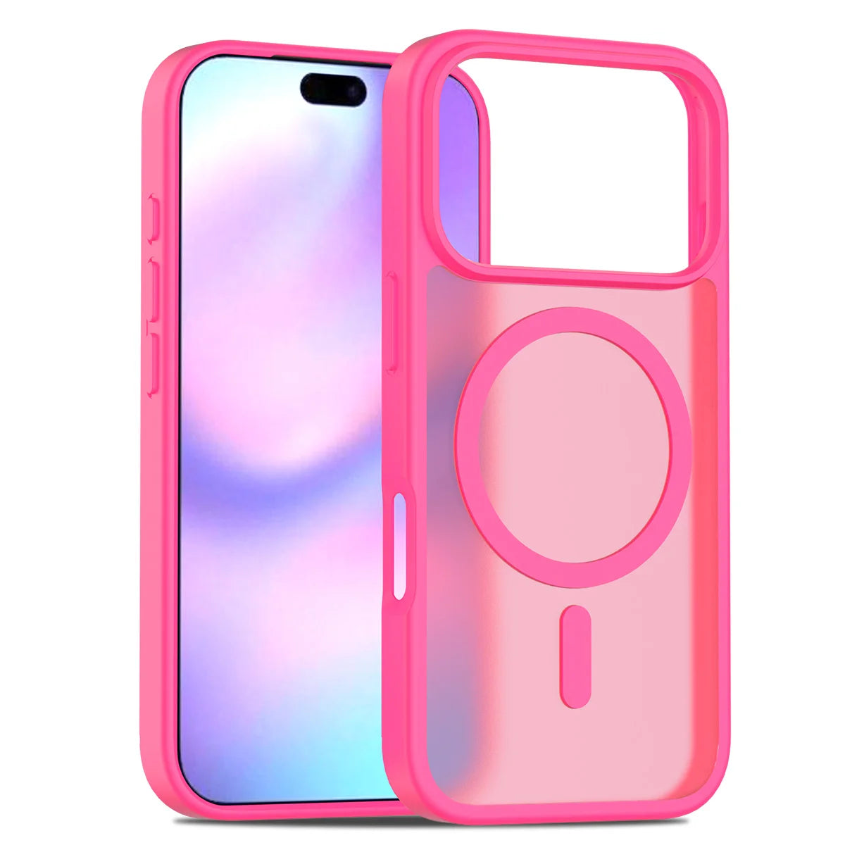 Magnetic Case For iPhone 17 Air 15 14 13 12 11 16 Pro Max Plus For Magsafe Wireless Charging Matte Translucent Hard Armor Cover