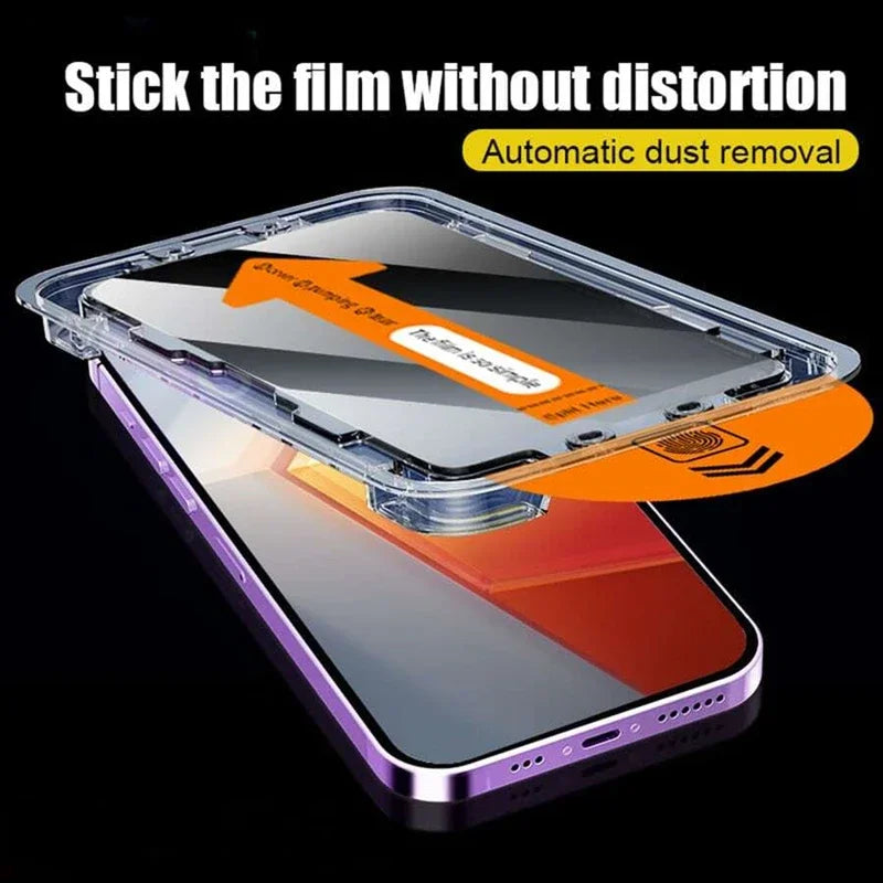 iPhone Privacy Glass – 8K Dust-Free (1–3 pcs).