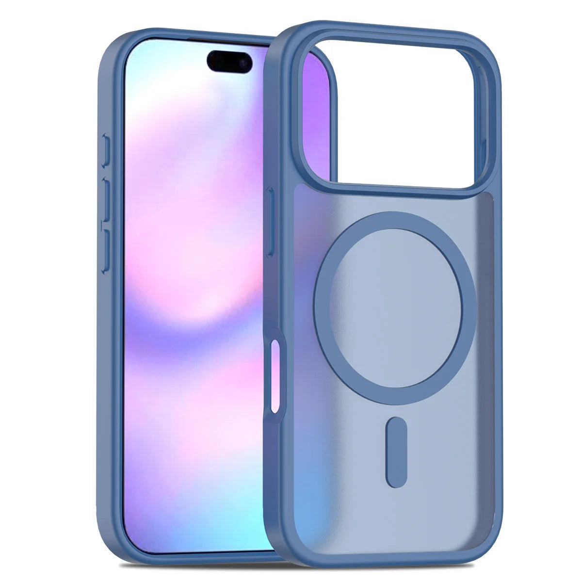 Magnetic Case For iPhone 17 Air 15 14 13 12 11 16 Pro Max Plus For Magsafe Wireless Charging Matte Translucent Hard Armor Cover